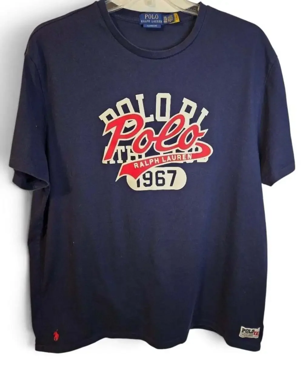 Polo Ralph Lauren Men's Classic Fit RL 1967 Graphic T-Shirt Navy XXL